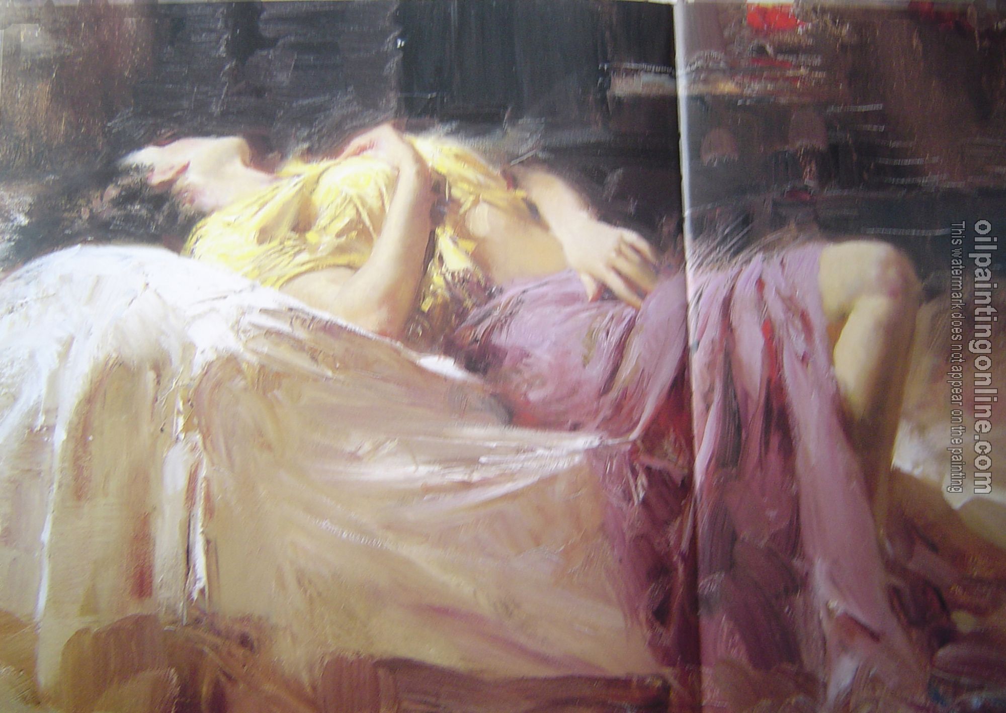 Pino Daeni - Impression oil painting.